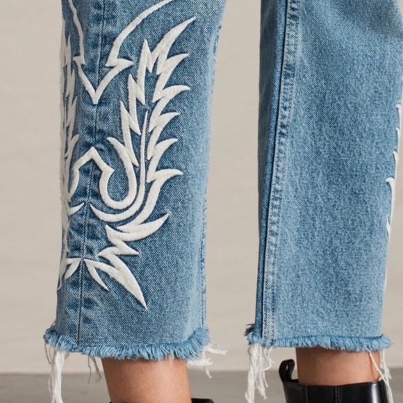 Allsaints Philly western style | Relaxed fit light jeans - Picture 3 of 7
